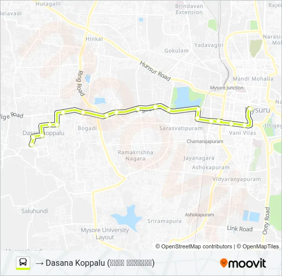 327D Bus Line Map