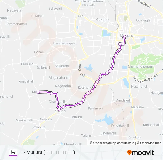 327M Bus Line Map