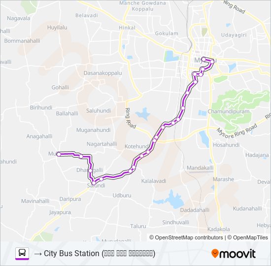 327M bus Line Map