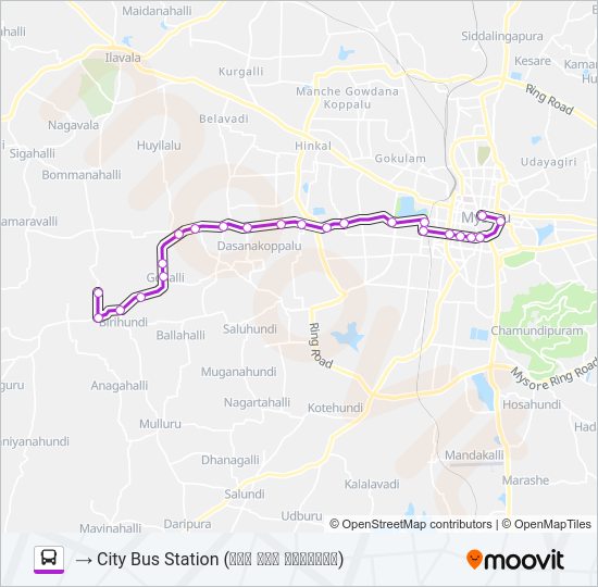 327N Bus Line Map