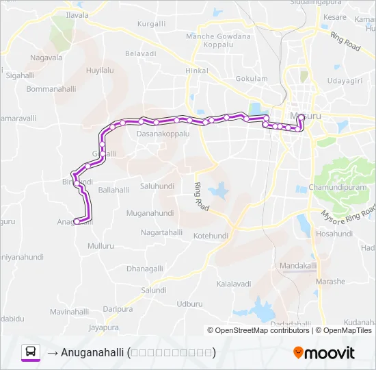327S Bus Line Map