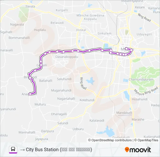 327S Bus Line Map