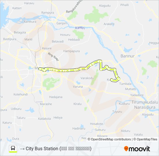 328K Bus Line Map