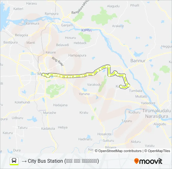 328K Bus Line Map