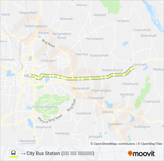 333C Bus Line Map