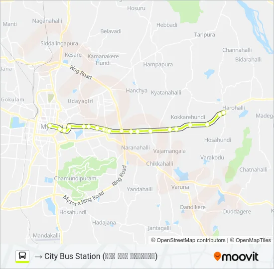333C Bus Line Map