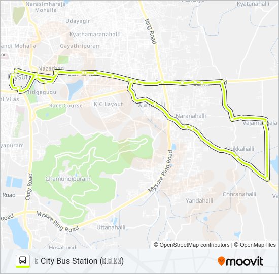 335A Bus Line Map