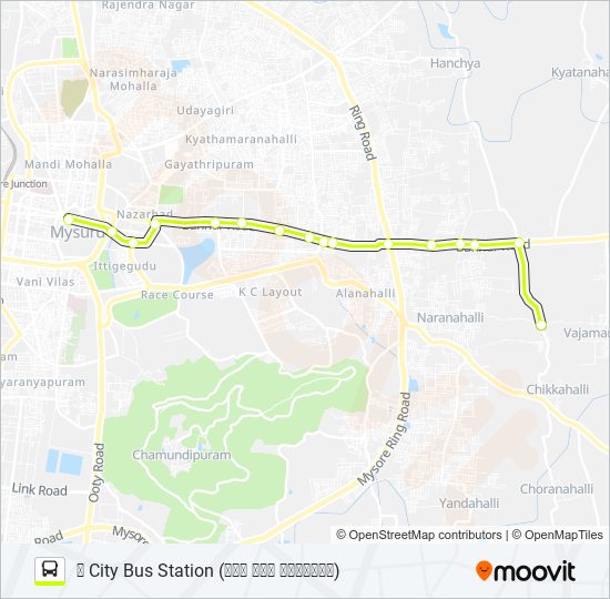 335B bus Line Map