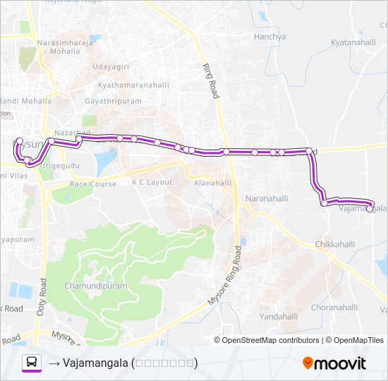 335N Bus Line Map