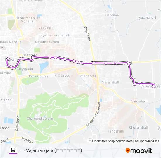 335N Bus Line Map