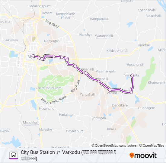 336N bus Line Map