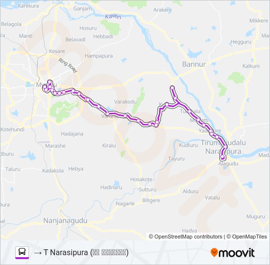 341B Bus Line Map