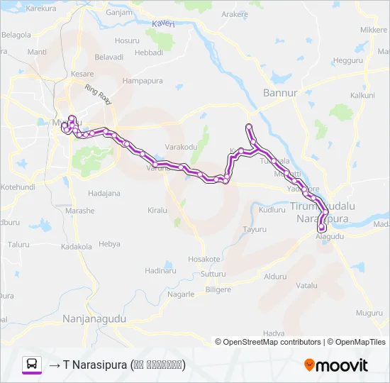 341B Bus Line Map