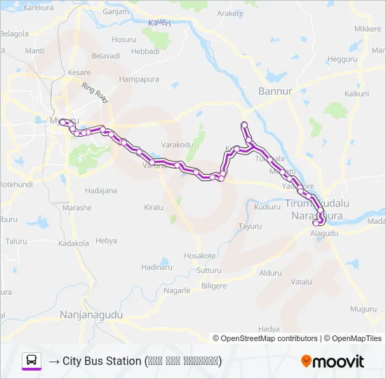341B Bus Line Map