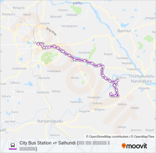 342S Bus Line Map