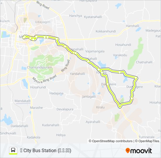 345M bus Line Map