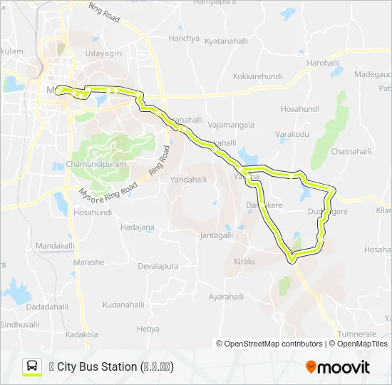 345M Bus Line Map