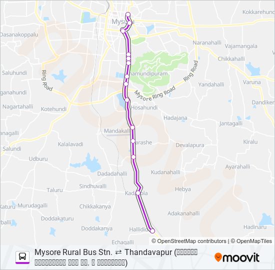 401T bus Line Map