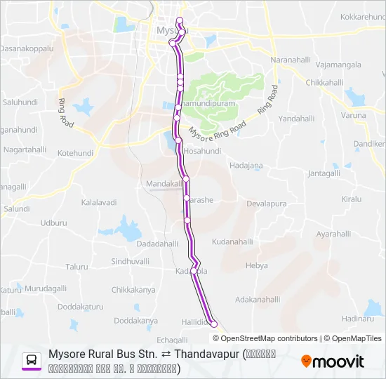 401T Bus Line Map