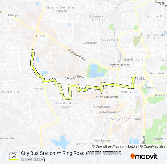 51BR Bus Line Map