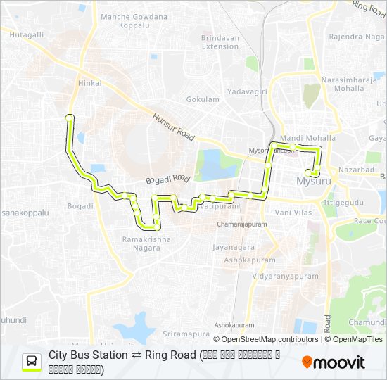 51BR Bus Line Map