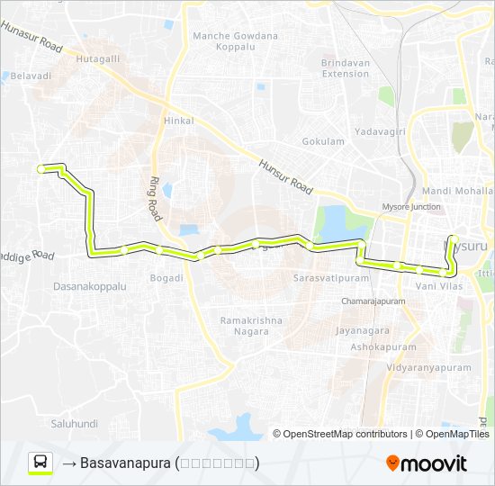 51CB Bus Line Map