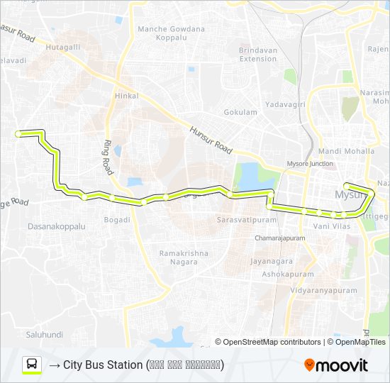 51CB Bus Line Map