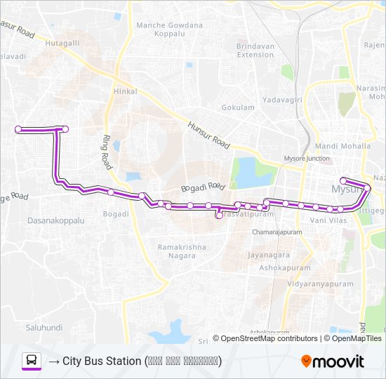 51DC Bus Line Map