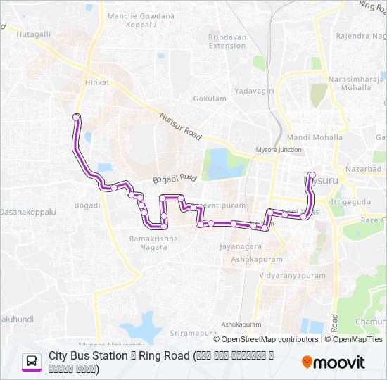 51LK bus Line Map