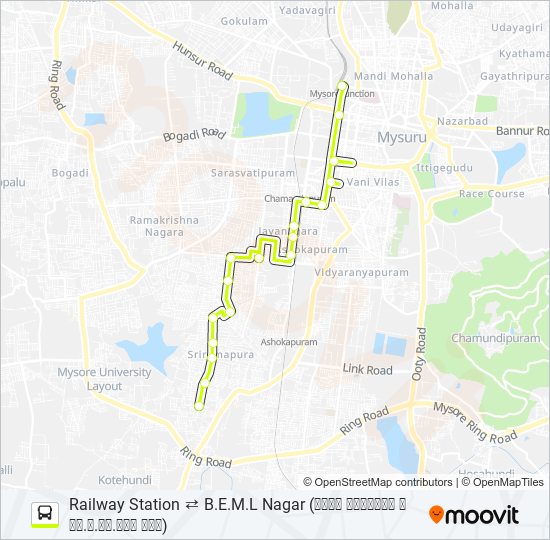 53RS bus Line Map