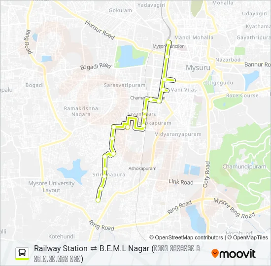 53RS Bus Line Map