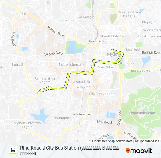 62DR bus Line Map