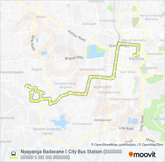 62GR Bus Line Map