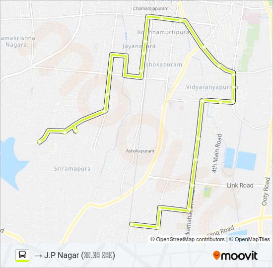 62RJ Bus Line Map