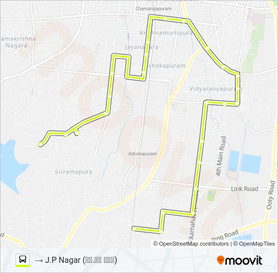 62RJ Bus Line Map