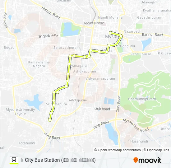 80BN Bus Line Map