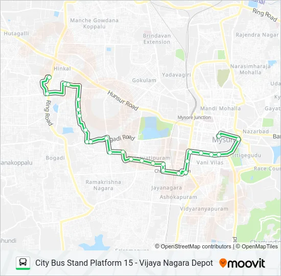 95AD Bus Line Map