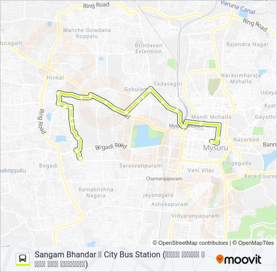 95BH bus Line Map