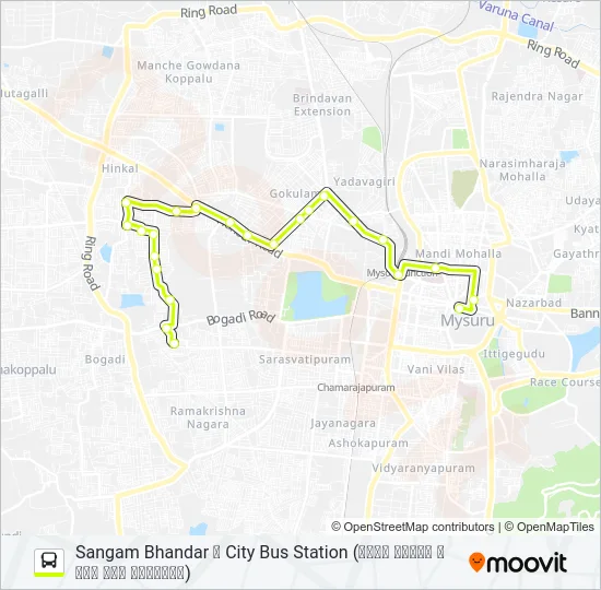 95BH Bus Line Map