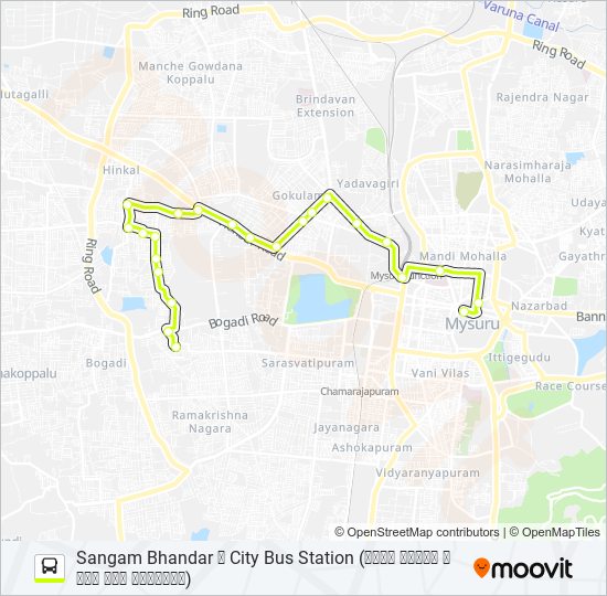 95BH bus Line Map