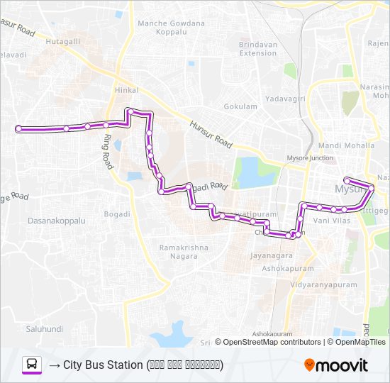 95BP Bus Line Map