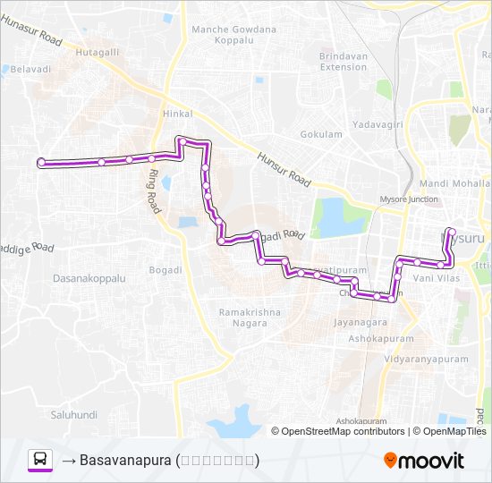 95BP bus Line Map