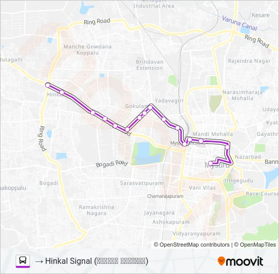 95DH Bus Line Map