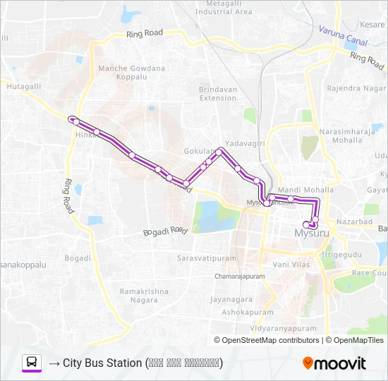 95DH Bus Line Map
