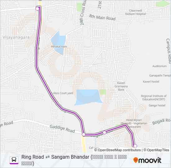 95SR bus Line Map