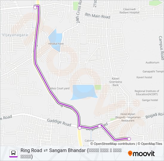 95SR Bus Line Map