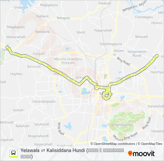 110KY Bus Line Map