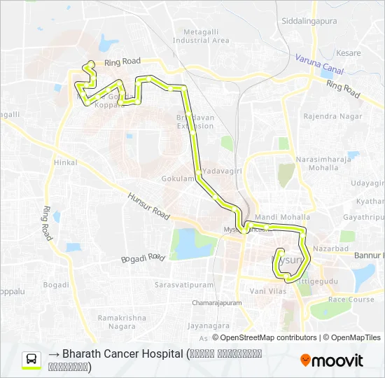 116BC Bus Line Map