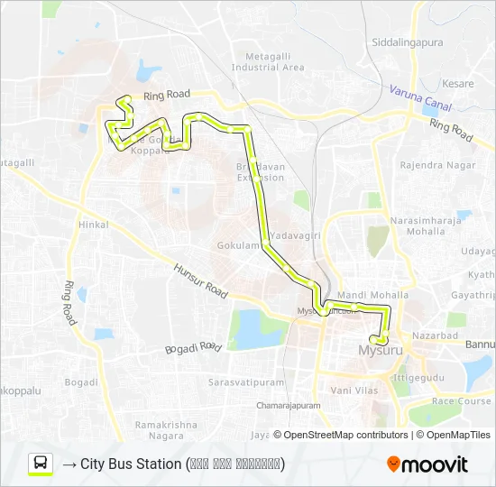 116BC Bus Line Map