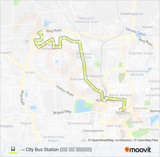 116BC bus Line Map